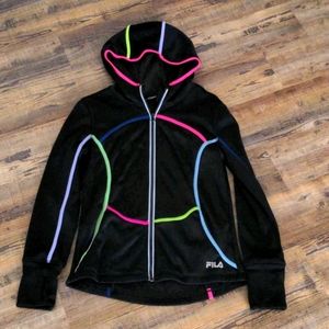 Black and Neon althletic zip up